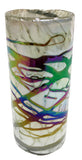 Shooter/Tequila Glasses – White with Metallic Swirls