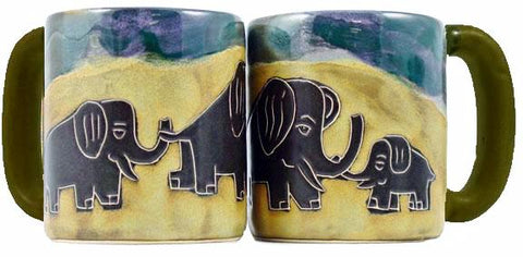 16 oz. Mara Mug – Elephants