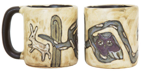 16 oz. Mara Mug – Desert Owl/Snake