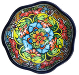 Talavera Scalloped Edge Serving Bowl