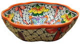 Talavera Scalloped Edge Serving Bowl