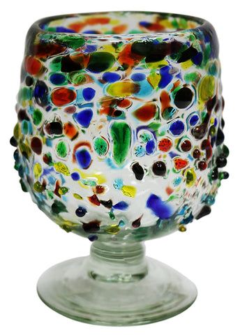 Cognac Glass – Multi Colour Pebbled